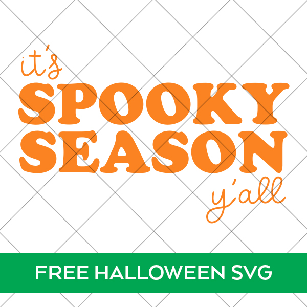 Free It's Spooky Season Y'all SVG File for Halloween Doormat or Halloween Sign