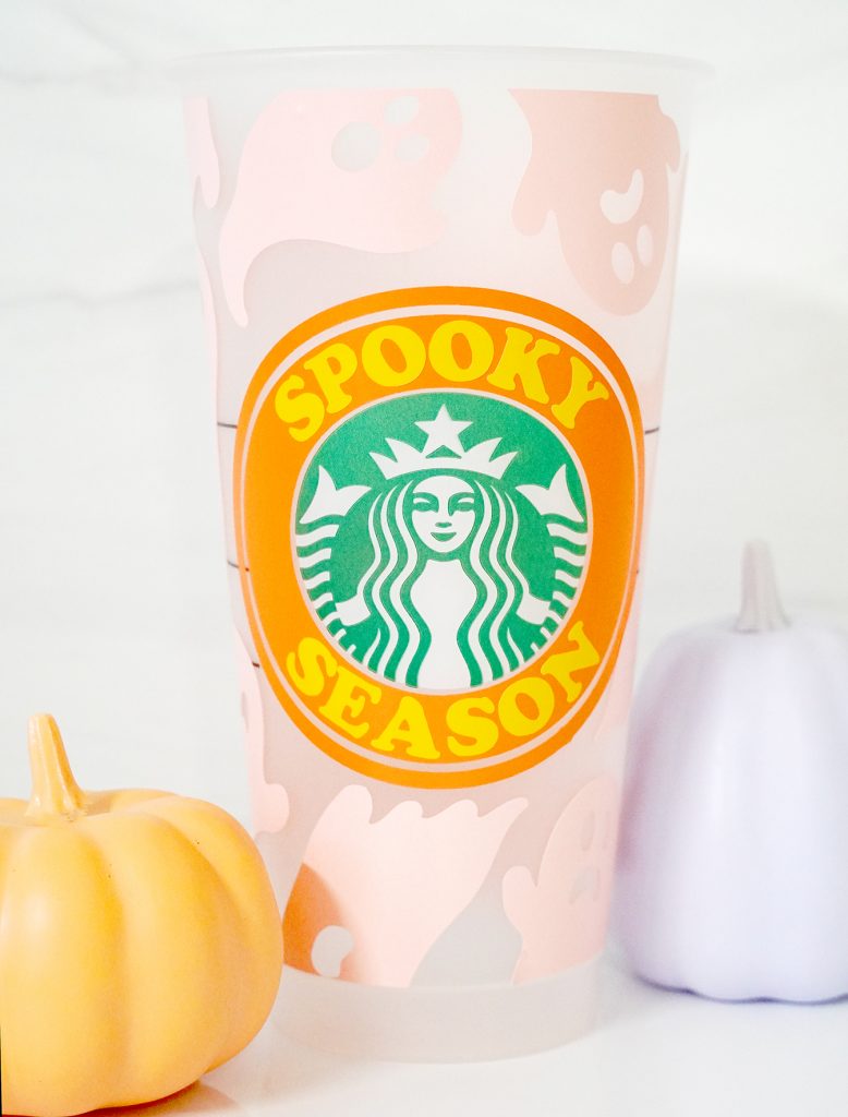 DIY Halloween Starbucks Cup with Free SVG and Cricut Vinyl