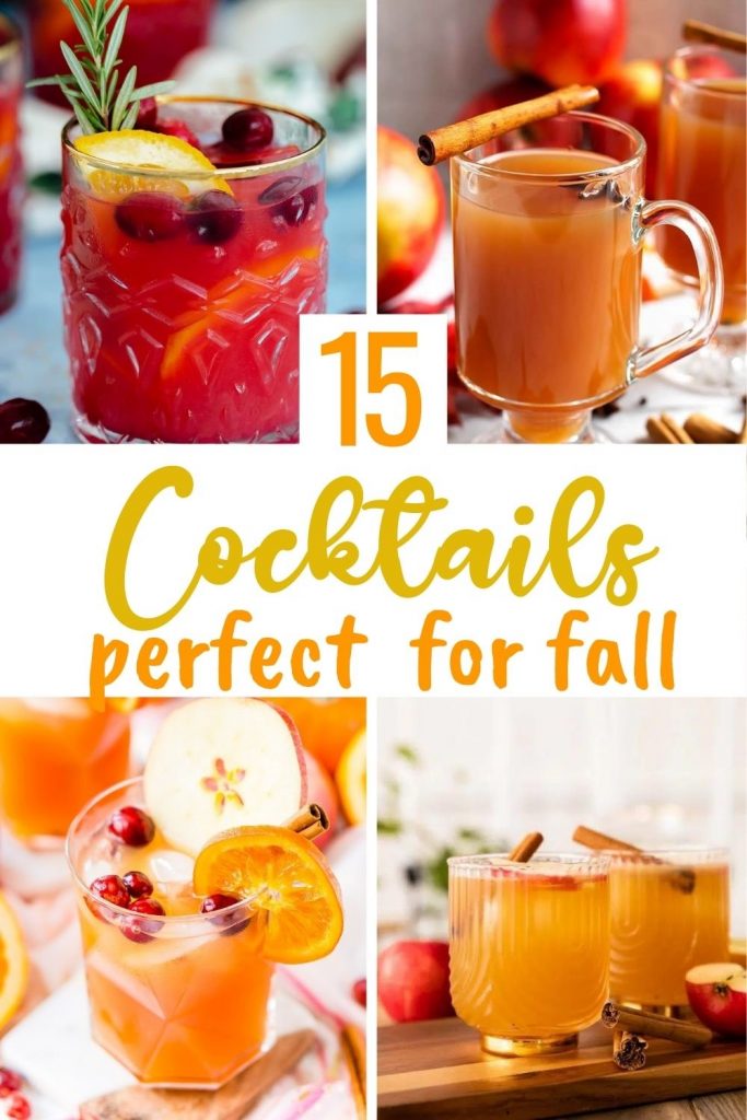 15 Cocktails for Fall with 4 Recipe Ideas Pictured