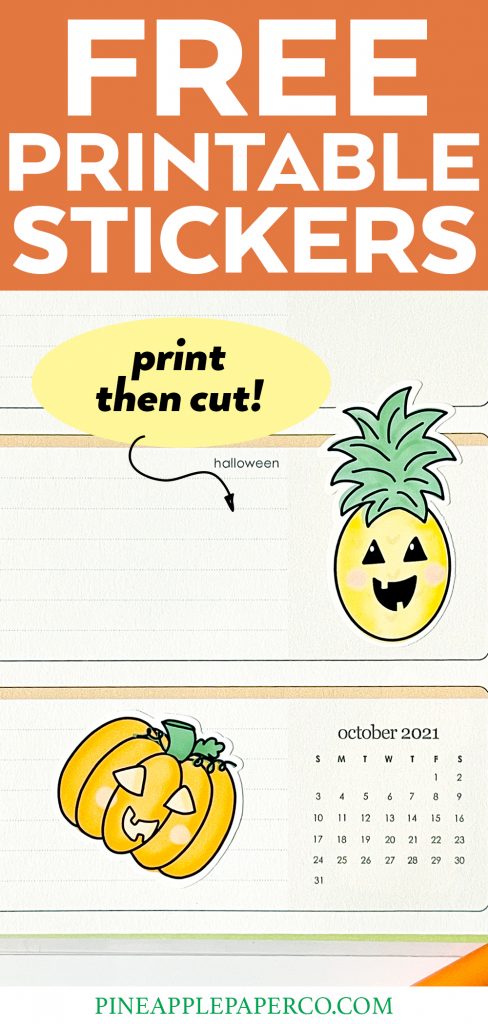 Free Printable Halloween Stickers that are cute and easy to make