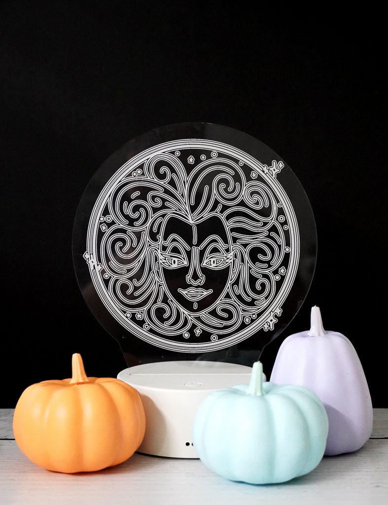 diy acrylic night light with glowforge
