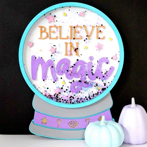 DIY Crystal Ball Sign Made with the Glowforge and free SVG file