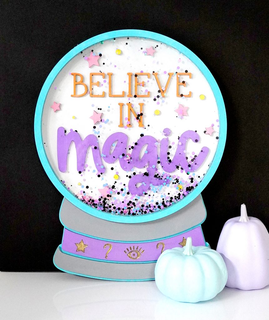DIY Crystal Ball Sign Made with the Glowforge and free SVG file