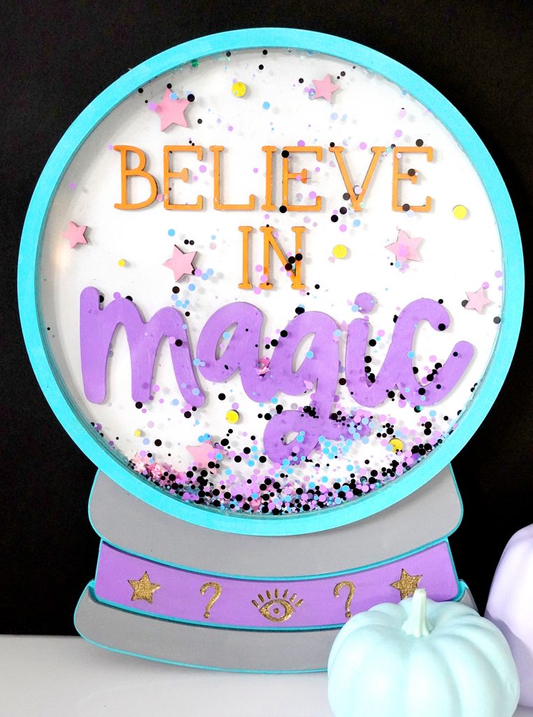 DIY Crystal Ball Sign Made with the Glowforge and free SVG file