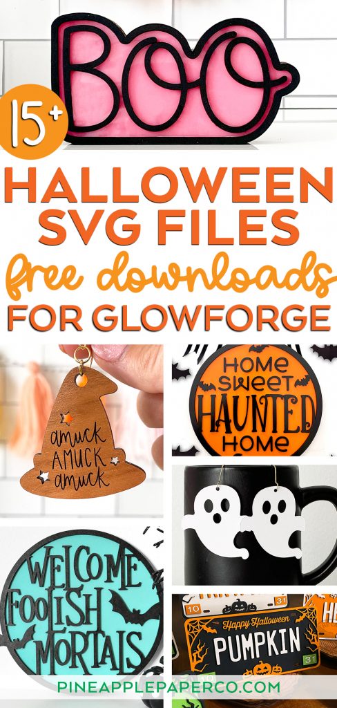 Halloween SVG Files to Use with Glowforge with Project Ideas