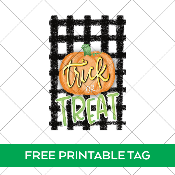 Free Printable Halloween Tag Behind Security Grid for Download Preview