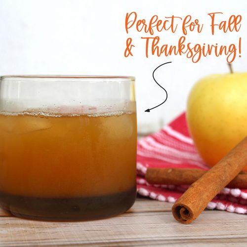 Apple Pie Moonshine Cocktail that is easy to make and perfect for fall and Thanksgiving