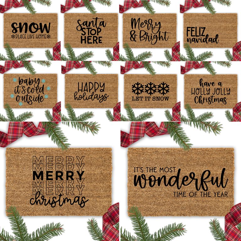 Christmas Doormat SVG File BUNDLE