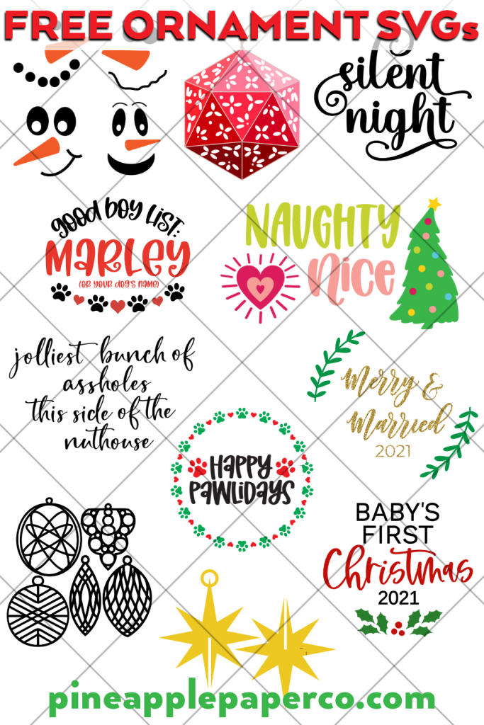 10+ Free Christmas Ornament SVG Files