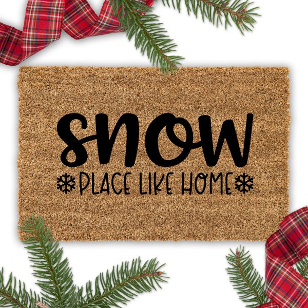 Snow Place Like Home DIY Doormat with SVG Design by Pineapple Paper Co.