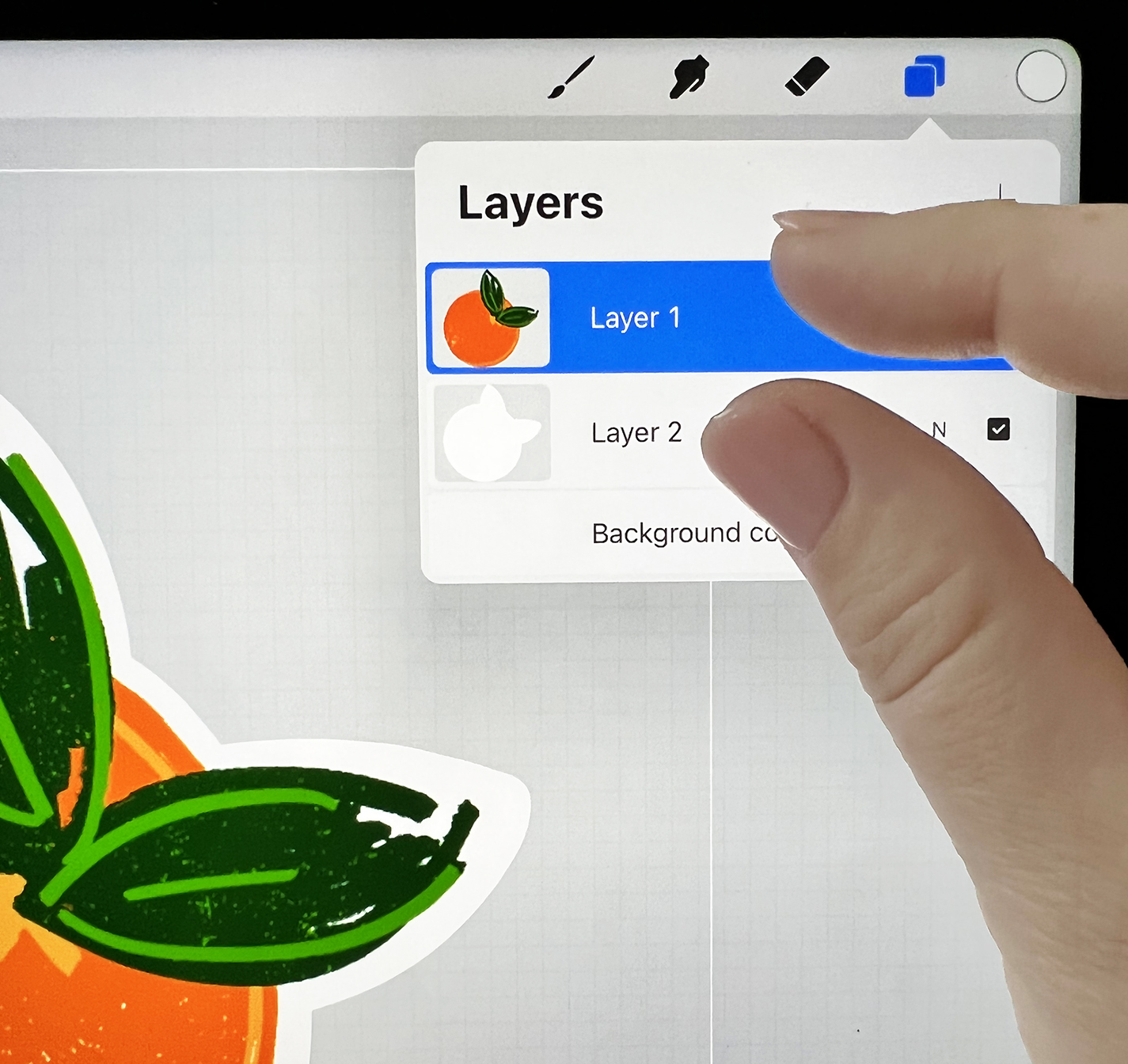 Combining Layers in Procreate