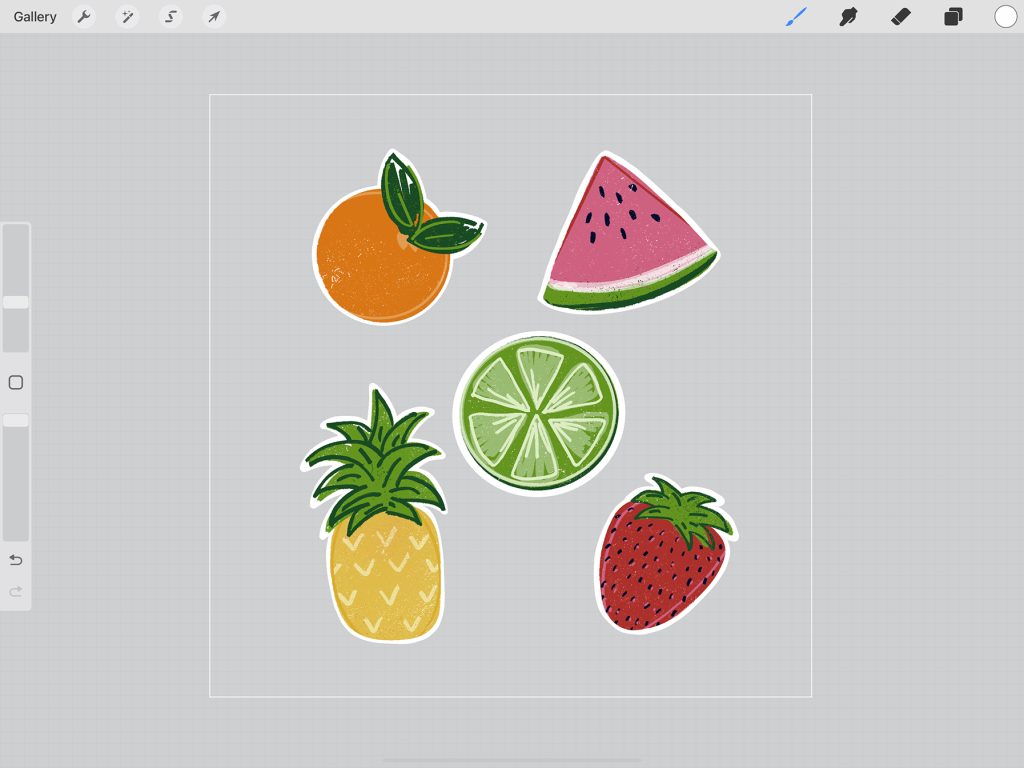 Sticker Sheet Design in Procreate