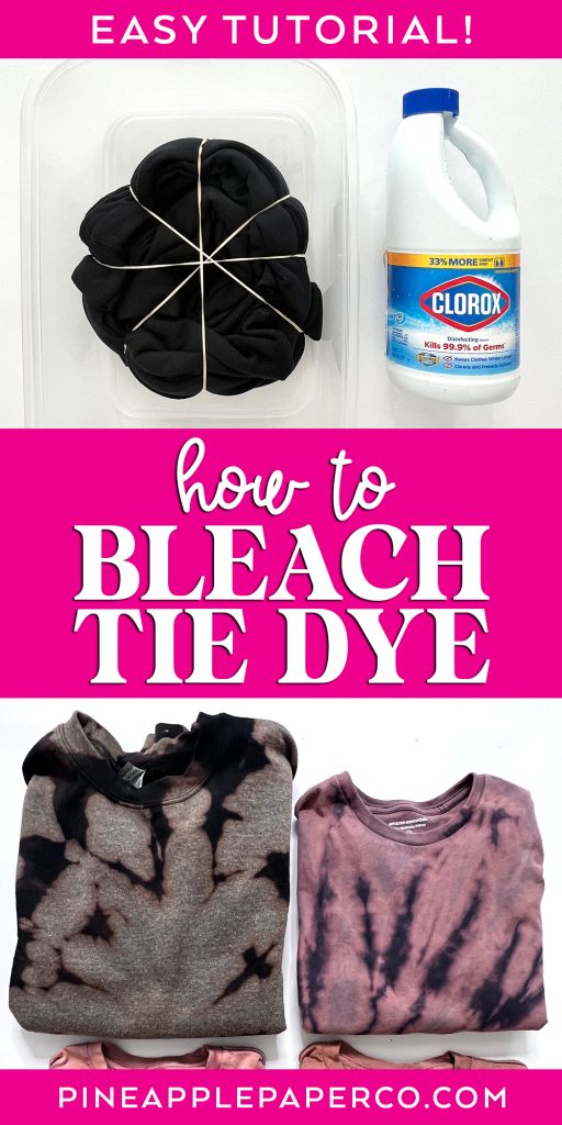 how to tie dye shirts with bleach with examples