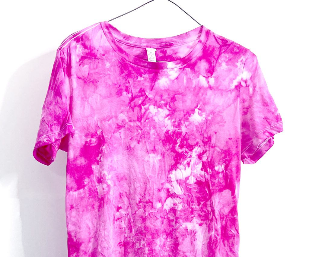 pink ice dye shirt