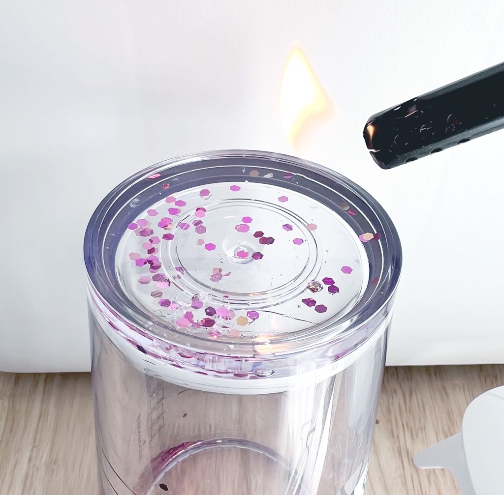 how to seal a snow globe tumbler with uv resin