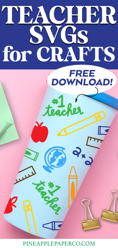diy teacher appreciation cup with free teacher svg files