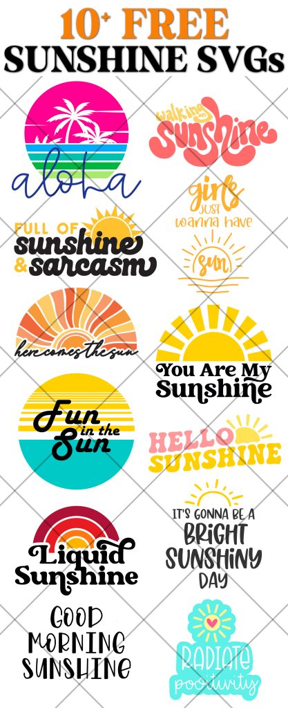free sunshine svg files behind grid