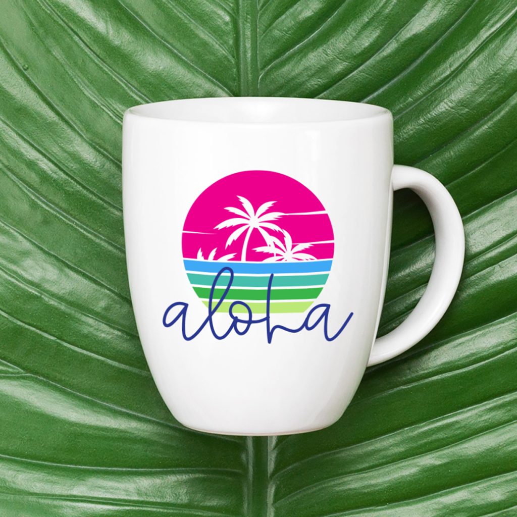 Aloha SVG on DIY Mug