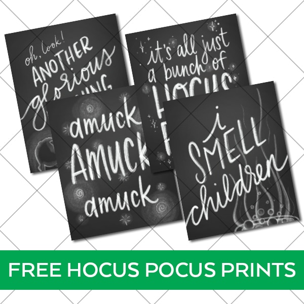 hocus pocus quotes art prints for free download