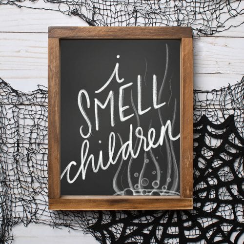 i smell children hocus pocus quote chalk art for free download