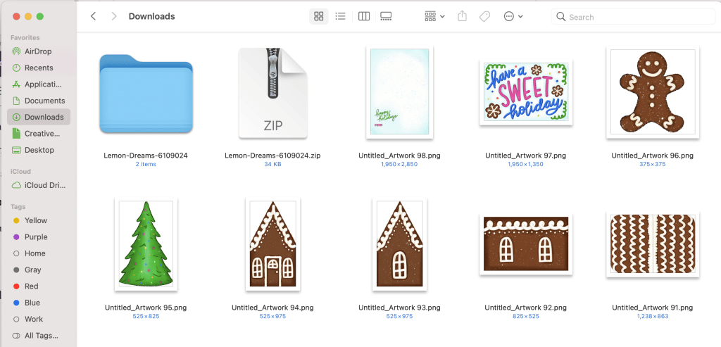 download folder containing new fonts for cricut, including zip file and unzipped file