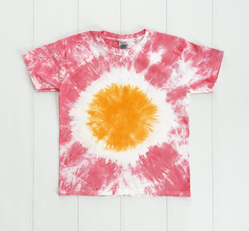 pumpkin tie dye shirt