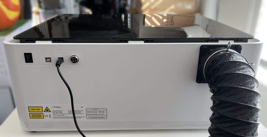 back of xtool m1