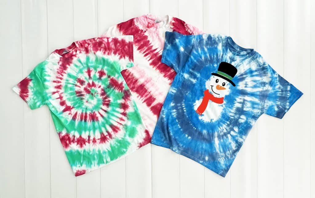 christmas tie dye shirts