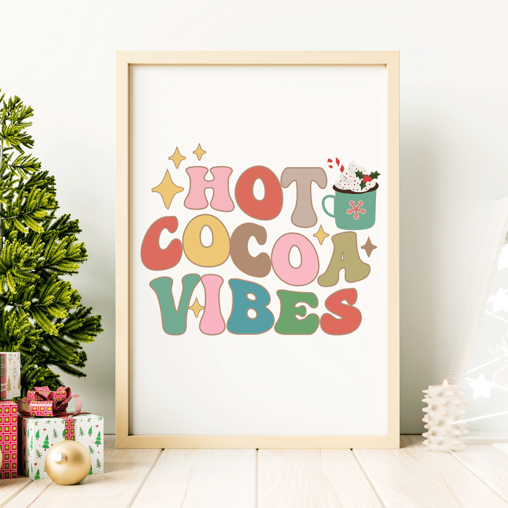retro christmas sign with free design