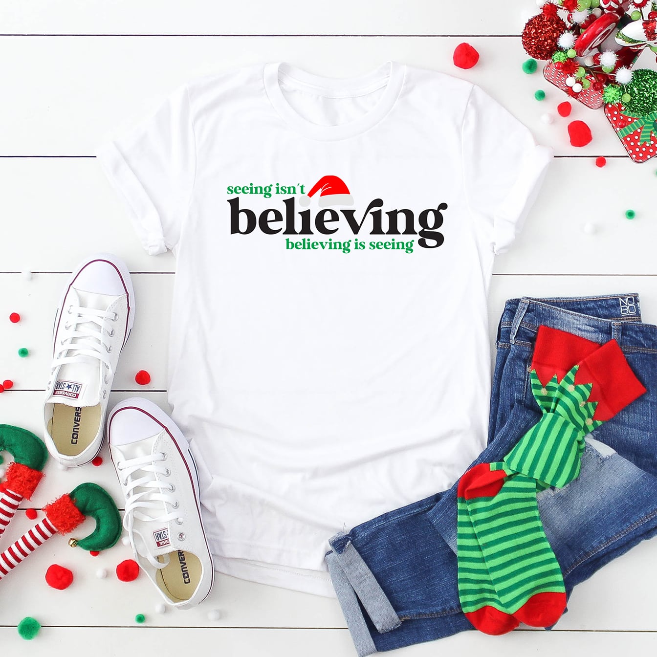 diy santa clause shirt with free svg