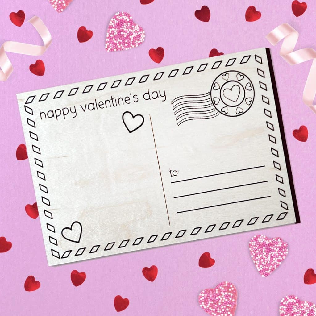 diy laser cut valentine's day card