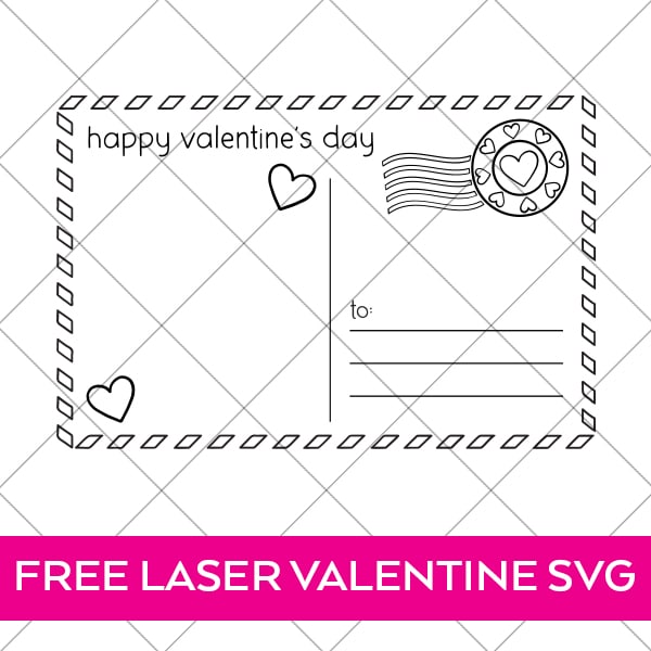 laser cut valentine's day card svg file