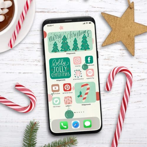 Free iPhone Christmas Aesthetic Widget and App Icons
