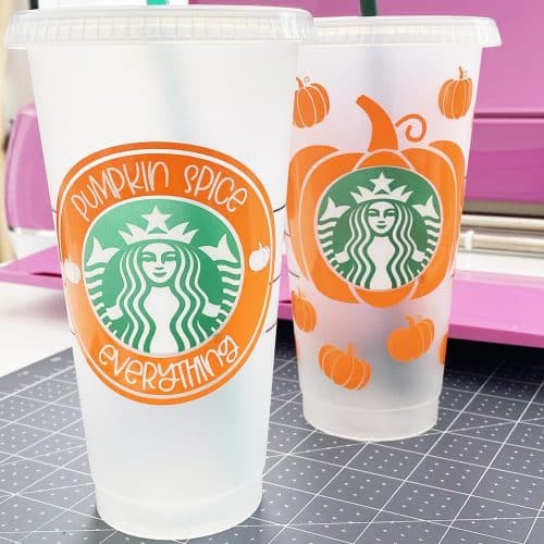 FREE Pumpkin Spice Starbucks Cup SVG Files at Pineapple Paper Co.