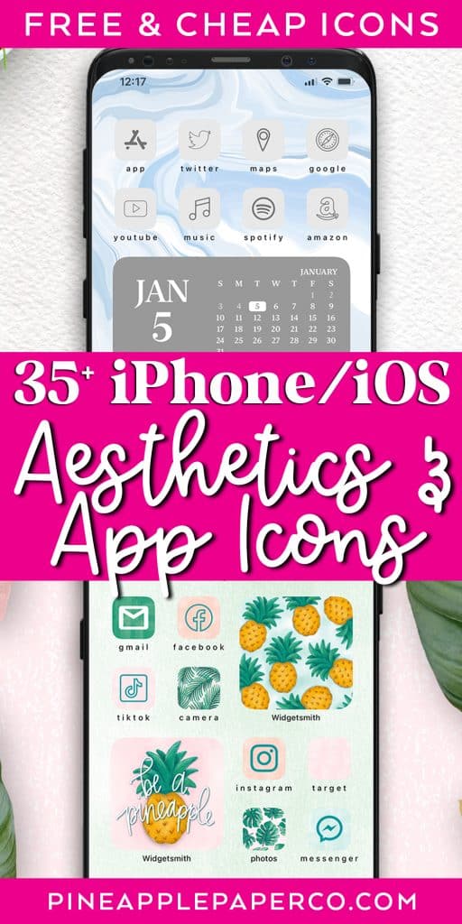 aesthetic app icons to download for your iphone and ipad