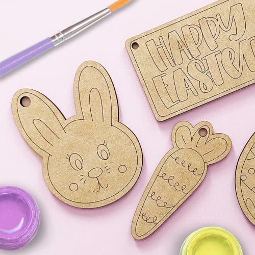 laser cut paint kit for easter