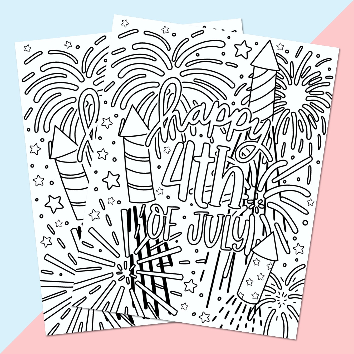 Free 4th of July Coloring Page Printable