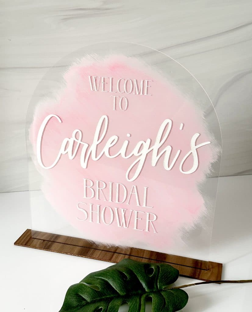 acrylic arch sign made with xtool p2 laser machine