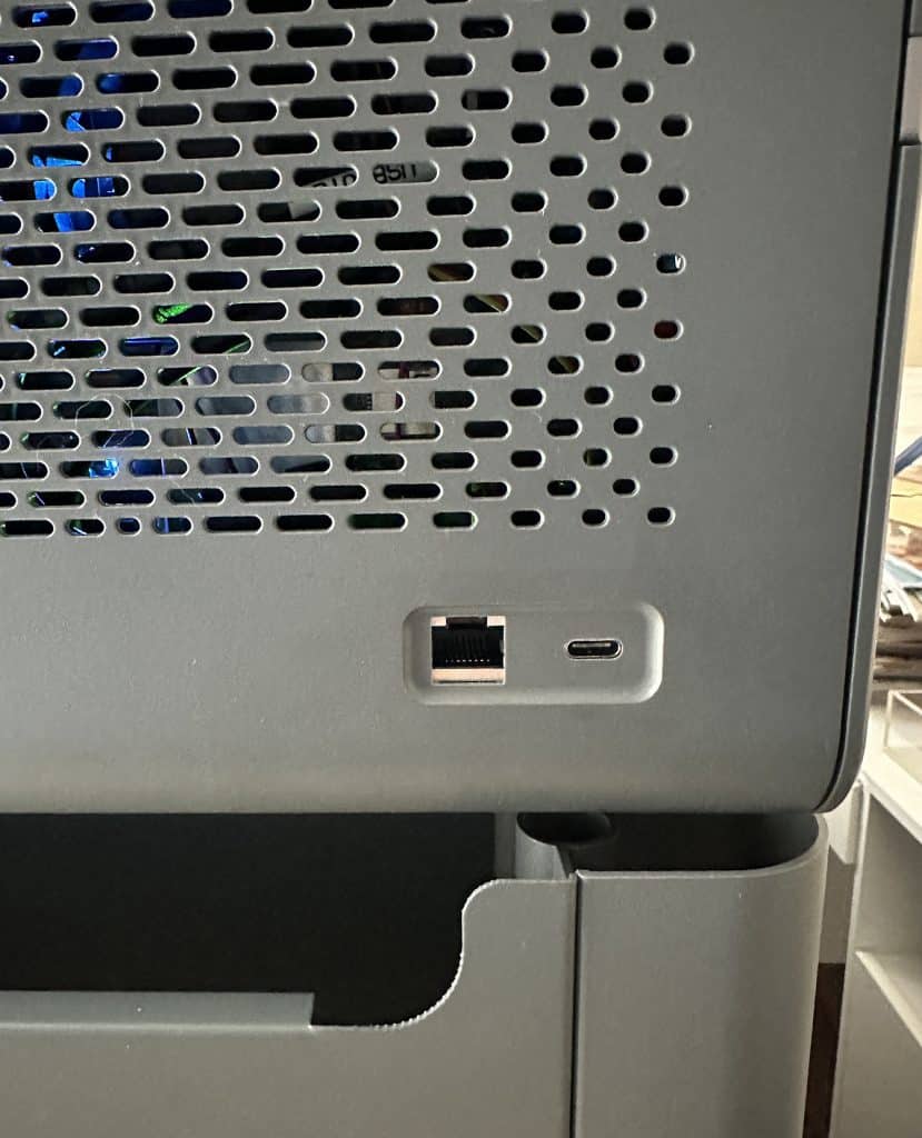 usb port and ethernet port on xtool p2