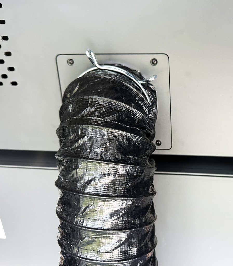 vent pipe in back of xtool p2