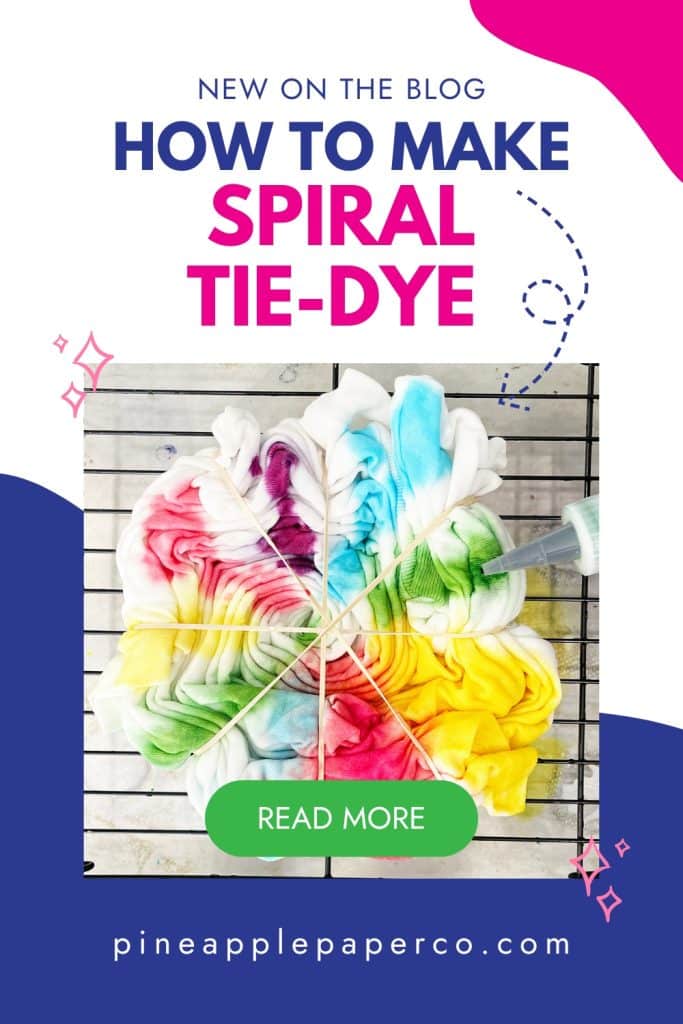 how to make a spiral or swirl tie dye shirt