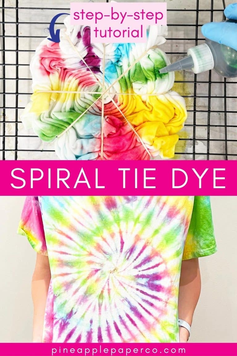 how to make a spiral or swirl tie dye shirt