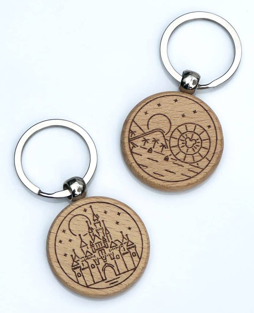 engraved keychain made with xtool f1
