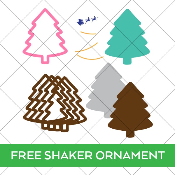 christmas tree shaker ornament svg layers