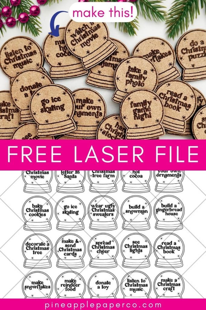 diy christmas activity tokens with free download behind security grid