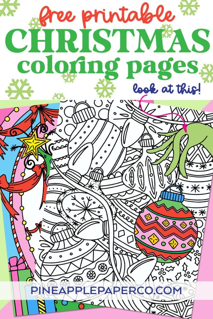 free printable grinch coloring pages