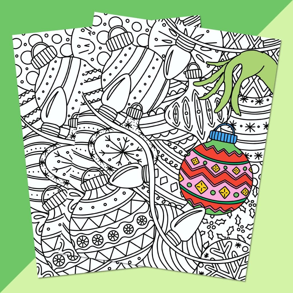 free printable grinch coloring pages