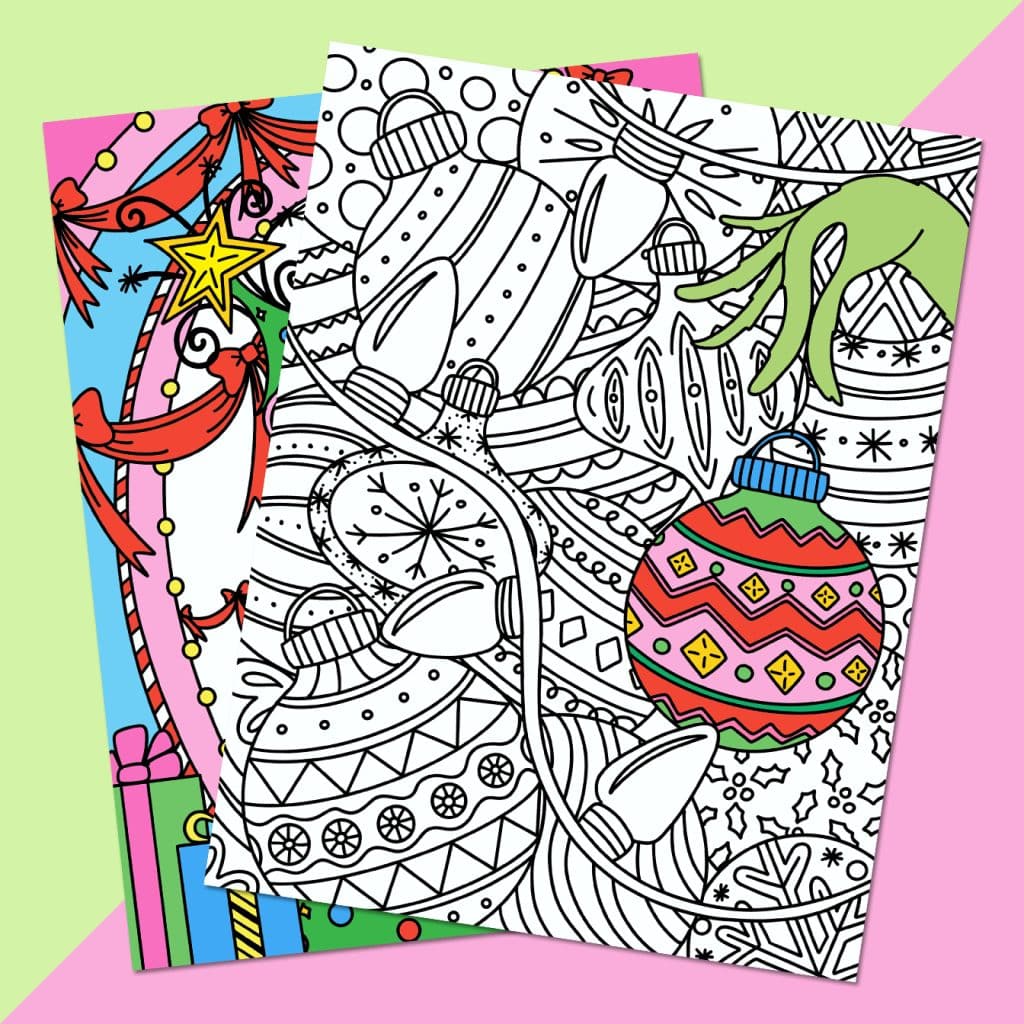 free printable grinch coloring pages