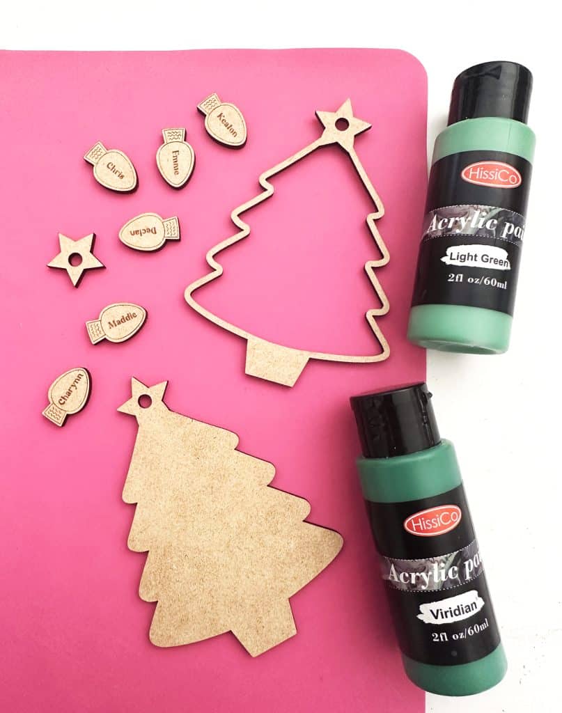supplies for christmas tree personalized family christmas shaker ornament with lights made with xTool laser