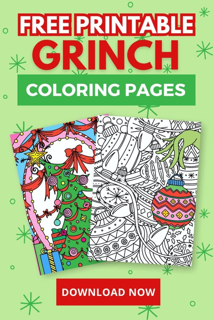 free printable grinch coloring pages